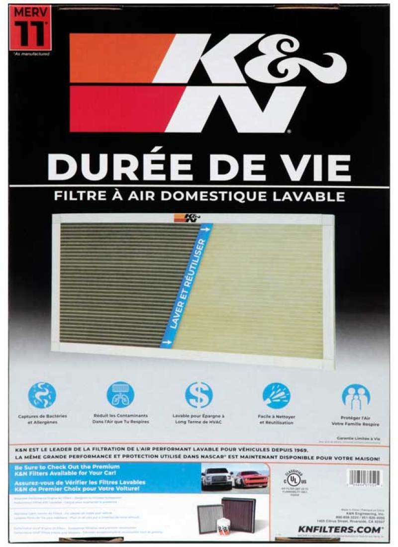K&N HVAC Filter - 14 x 20 x 1 - HVC-11420