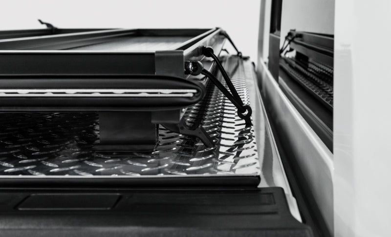 Access LOMAX Tri-Fold Cover 16-20 Toyota Tacoma 6in Box Split Rail - Black Urethane - ACCB3050029