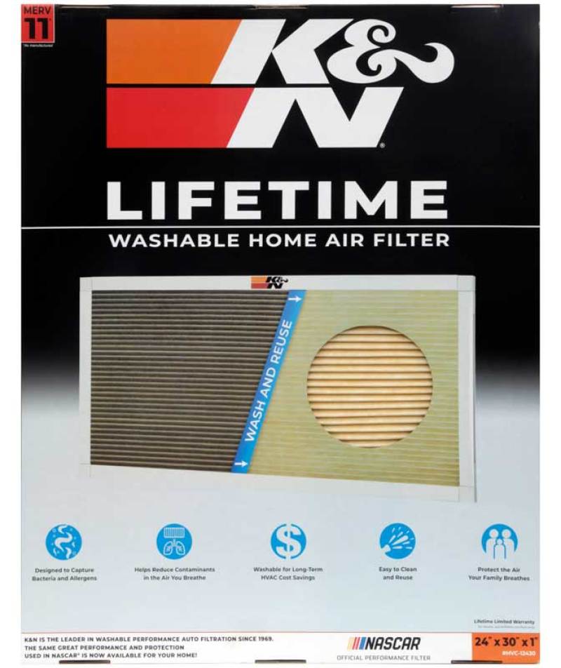 K&N HVAC Filter - 24 x 30 x 1 - HVC-12430