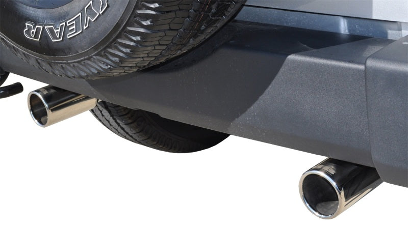 Corsa/dB Jeep 07-11 Wrangler 3.8L/12-14 Wrangler 3.6L Polished Sport Axle-Back Exhaust - 24412