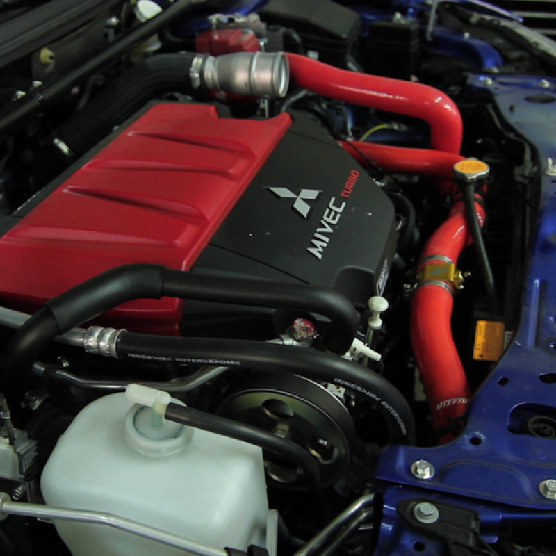 Mishimoto Mitsubishi EVO X Blue Silicone Hose Kit - MMHOSE-EVO-10BL