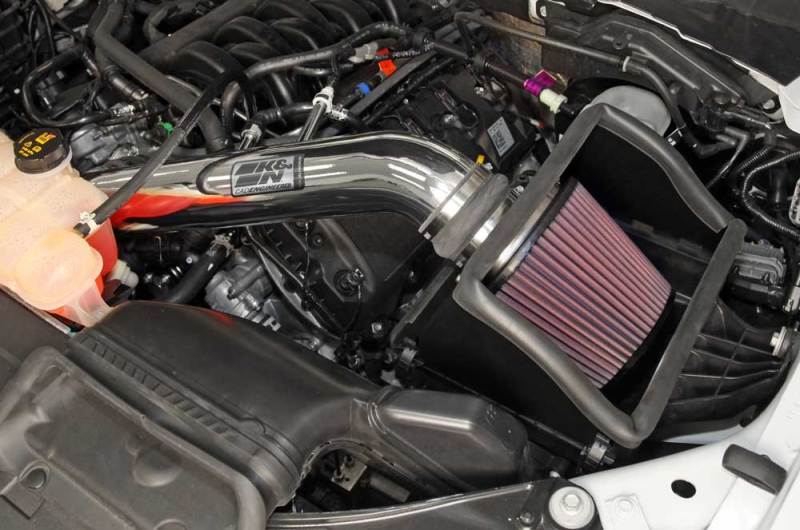 K&amp;N 15 Ford F150 5.0L V8 F/I High Flow Performance Intake Kit - 77-2591KP