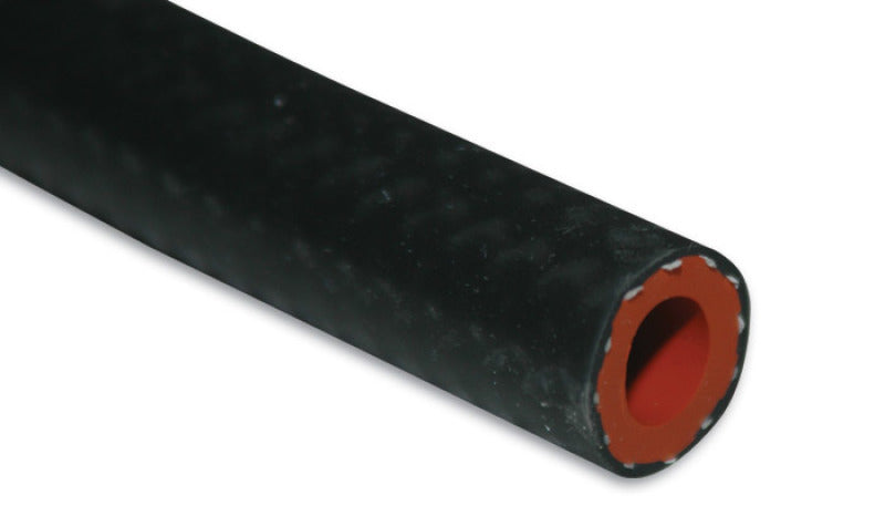 Vibrant 1/4in (6mm) I.D. x 20 ft. Silicon Heater Hose reinforced - Black - 2040
