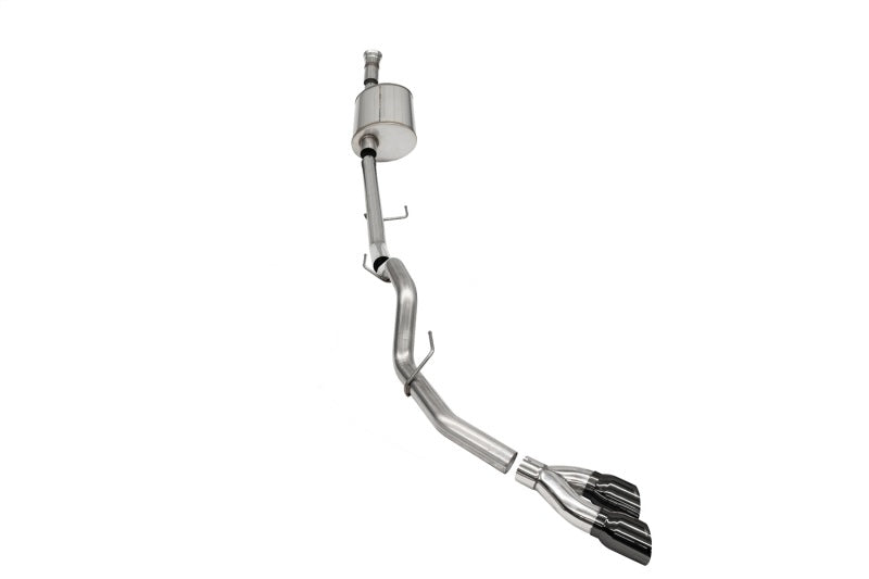 Corsa 2021-2022 Ford F-150 SuperCab/6.5in Bed 5.0L V8 Sport Cat-Back Single Side Exit-Black PVD - 21157BLK