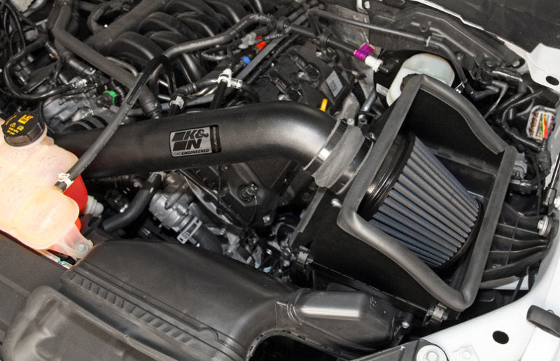 K&amp;N 2015 Ford F150 5.0L V8 Blackhawk Performance Intake Kit - 71-2591