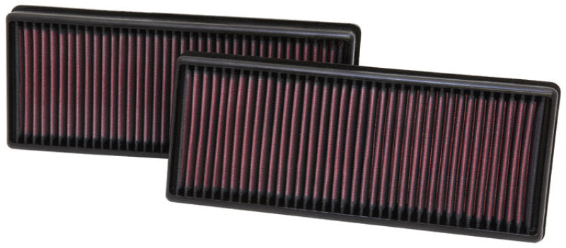 K&amp;N Replacement Air Filter 12.563in O/S Length x 5.25in O/S Width x 1.625in H (Inc 2 Filters) - 33-2474
