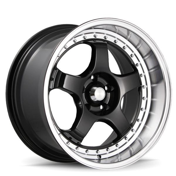 Konig SSM 18x9 5x114.3 ET22 Gloss Black w/ Machined Lip - SS98514225 by Konig