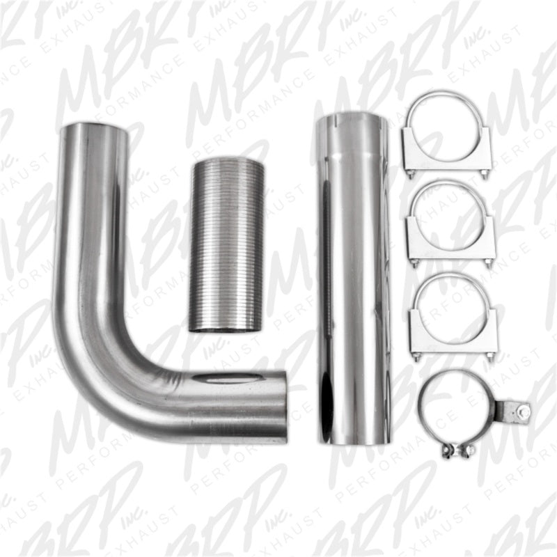 MBRP Universal Full Size Pickup Single Stack 5in Kit AL - UT8001