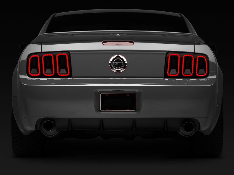 Raxiom 05-09 Ford Mustang Gen5 Tail Lights- Black Housing (Smoked Lens) - 49169