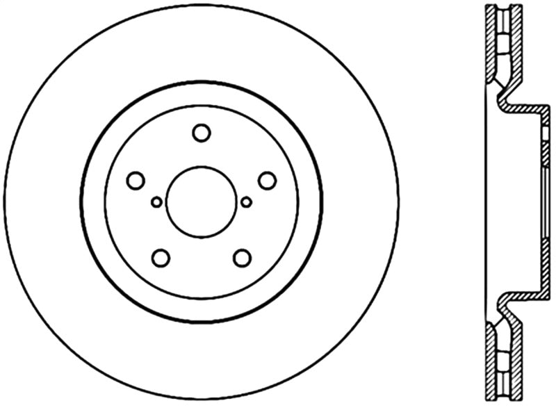 StopTech Drilled Sport Brake Rotor - 128.47022R