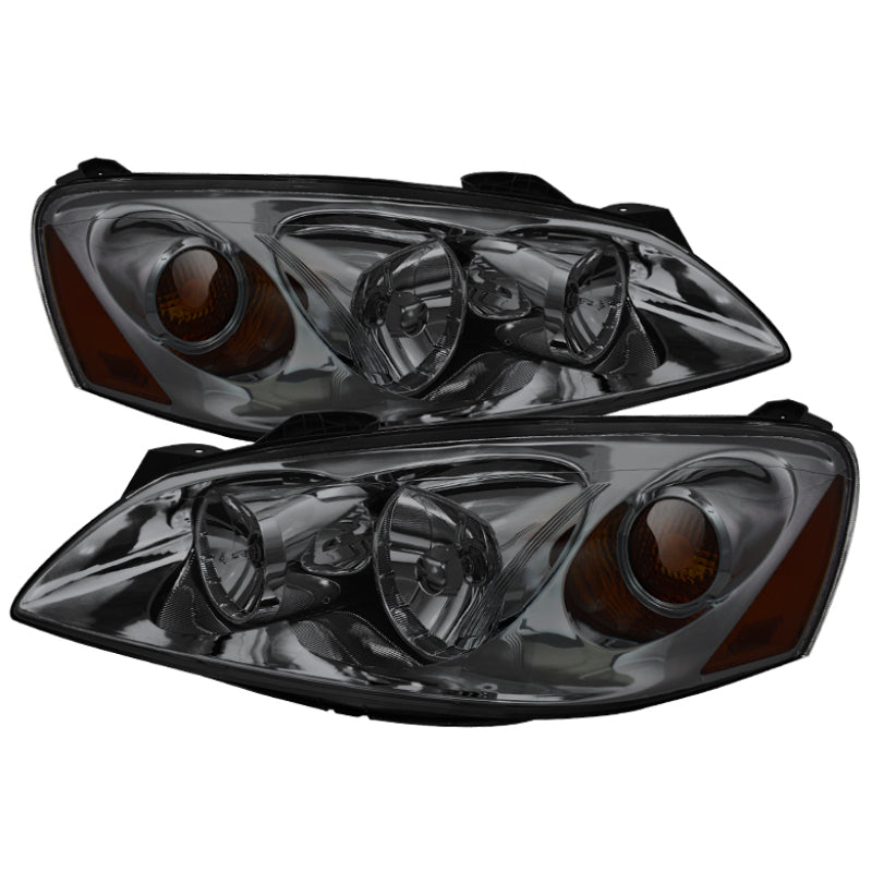 Xtune Pontiac G6 05-10 (09-10 Fit w/Amber Turn Signal) Crystal Headlights Smoke HD-JH-PG605-AM-SM - 9023682