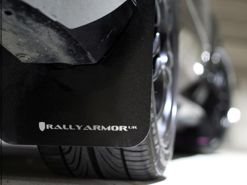Rally Armor 12-16 Subaru Impreza Black UR Mud Flap w/ White Logo - MF22-UR-BLK/WH