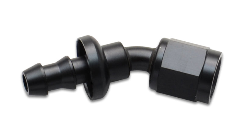 Vibrant Push-On 30 Degree Hose End Elbow FittingSize -6AN - 22306