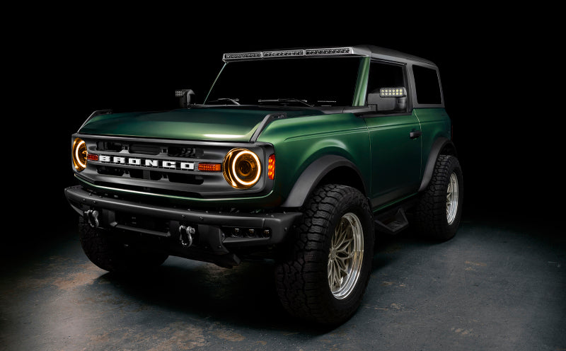 Oracle 2021+ Ford Bronco Oculus  Bi-LED Projector Headlights - Amber/White Switchback - 5886-023