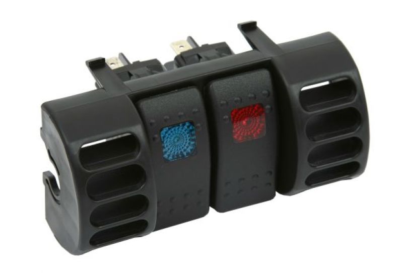 Daystar 1984-2001 Jeep Cherokee XJ 2WD/4WD - Air Vent Switch Panel (Includes Blue &amp; Red Switches)