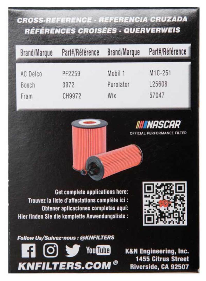 K&amp;N Toyota / Lexus / Scion 2.75in OD x 2.64in H Oil Filter - HP-7020