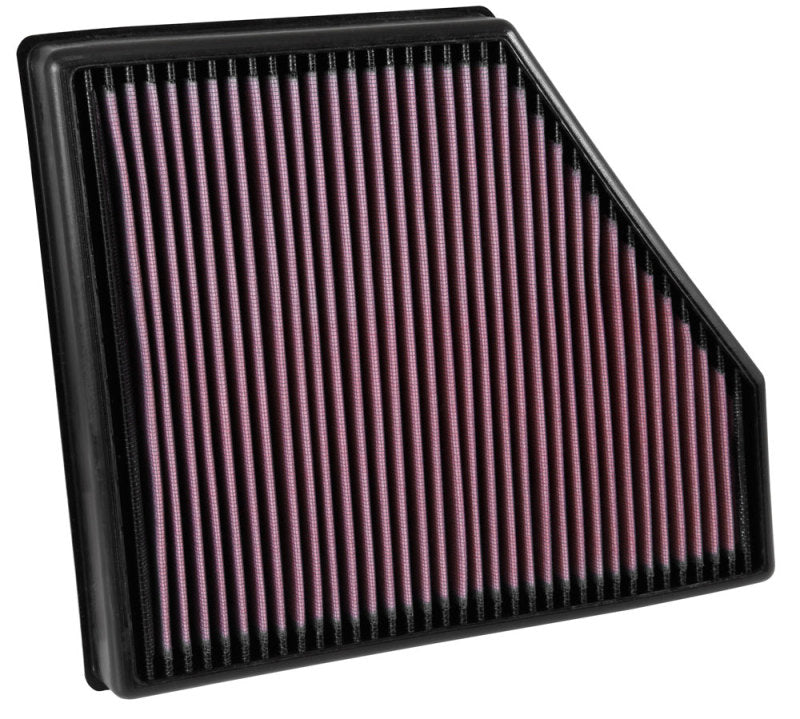 K&N 2016 Chevy Camaro SS 6.2L Drop In Air Filter - 33-5047 for 2016-2024 Chevrolet Camaro - front view