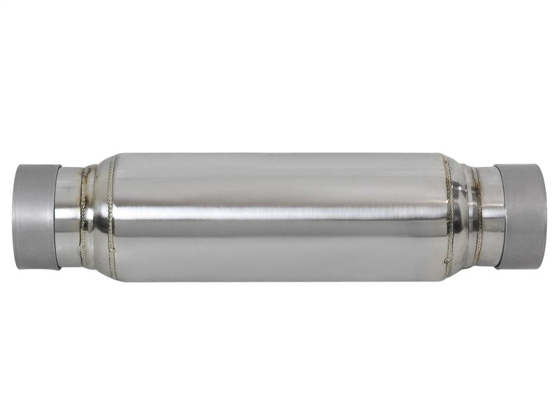 aFe MACH Force-Xp 409 SS Resonator 3in. Inlet/Outlet / 4in. Diameter / 12in. Body / 16in. Length - 49M10001