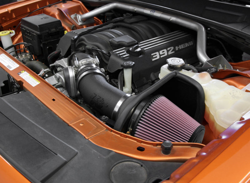 K&N 11-14 Dodge Challenger 6.4L V8 Performance Intake - 57-1565 for 2011-2023 Dodge Challenger - installed view