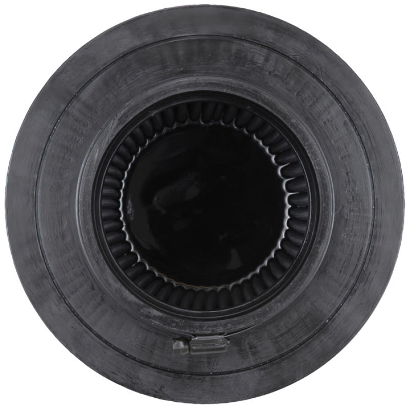 K&N Universal Rubber Filter-Round Tapered 4.5in Flange ID x 8in Base OD x 6.625in Top OD x 8in H - RU-5283HBK