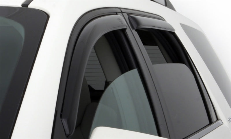 AVS 02-08 Dodge RAM 1500 Quad Cab Ventvisor In-Channel Front &amp; Rear Window Deflectors 4pc - Smoke