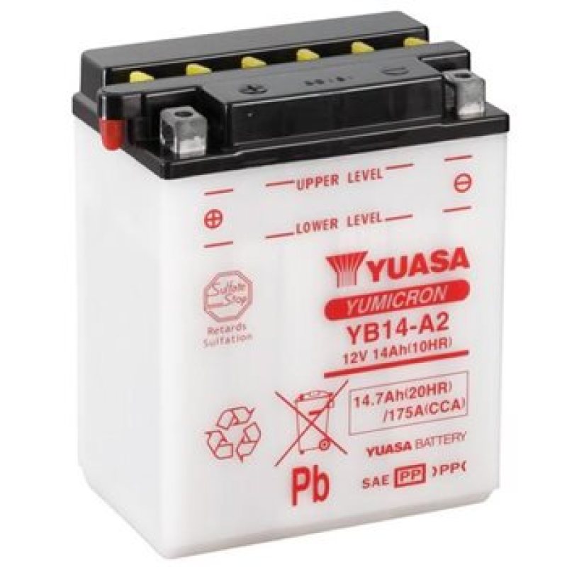 Yuasa YB14L-A2 Yumicron CX 12 Volt Battery - YUAM2214YIND
