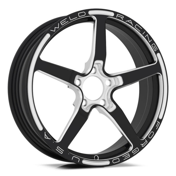 Weld Alumastar 1-Piece 18x6 / 5x4.75 BP / 2.7in. BS Black Wheel - 88B-1806275 by Weld