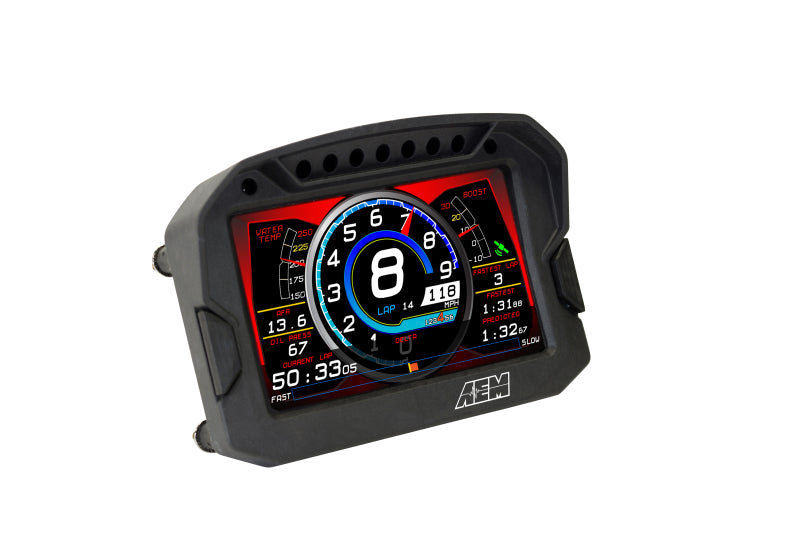 AEM CD-5LG Carbon Logging Digital Dash Display w/ Internal 10Hz GPS &amp; Antenna