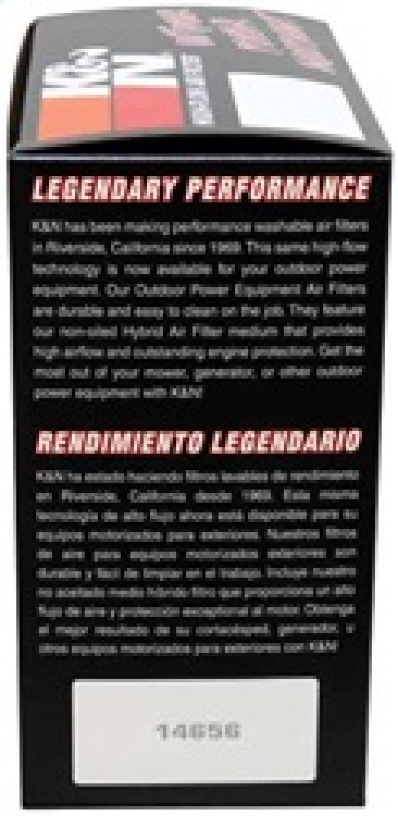 K&N Replacement Industrial Air Filter 1.875in ID x 3.5in OD x 7.125in H Kubota/John Deere/Bobcat - E-4552