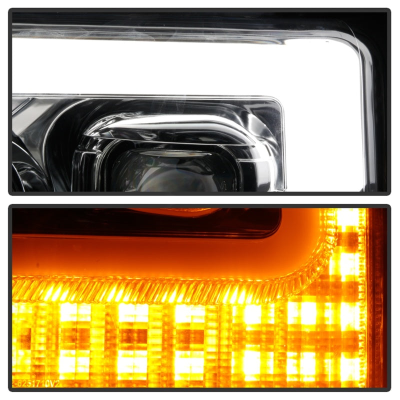Spyder Ford F-250/F-350/F450 Super Duty 17-18 Projector Headlights Chrome PRO-YD-FS17-SBSEQ-C - 5086273