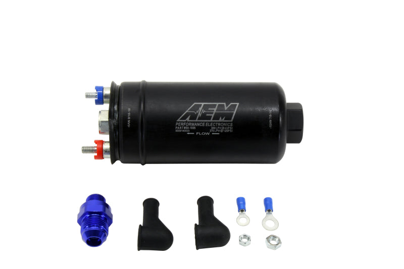 AEM 380LPH High Pressure Fuel Pump -6AN Female Out, -10AN Female In - 50-1005