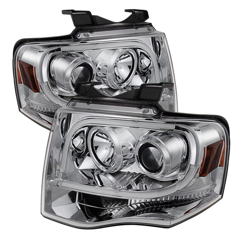 Spyder Ford Expedition 07-13 Projector Headlights Light Tube DRL Chrm PRO-YD-FE07-LTDRL-C - 5079510