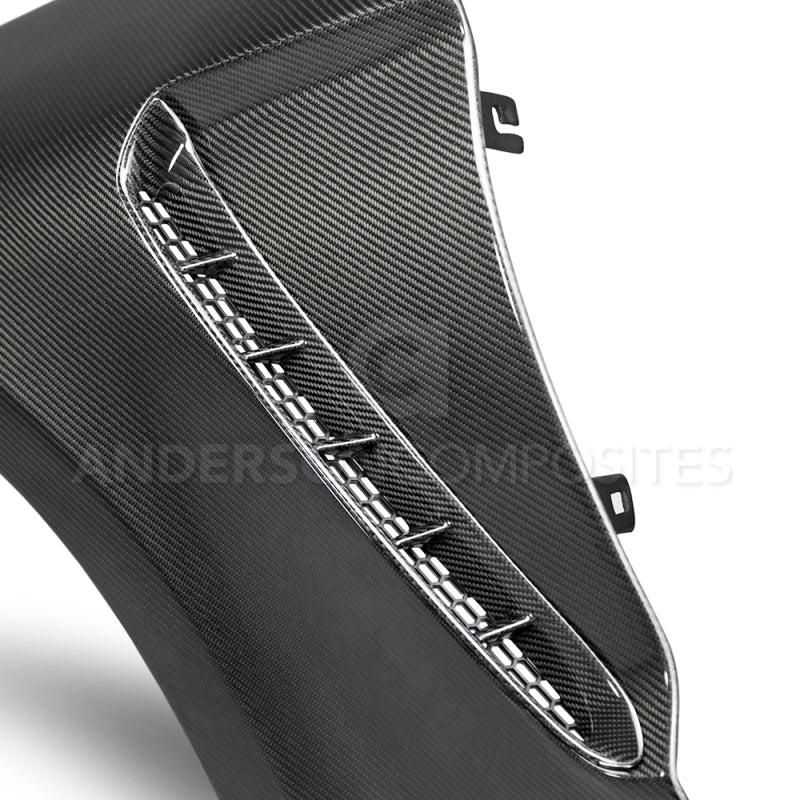 Anderson Composites 2018 Ford Mustang GT350 Style Carbon Fiber Fenders (Pair) - AC-FF18FDMU-GR