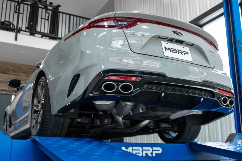MBRP 2018+ Kia Stinger 3.3L RWD/AWD 2.5in Cat Back Dual Rear Exit w/o Tips - S4704304