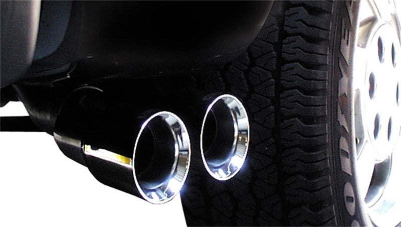 Corsa 02-07 GMC Sierra Reg. Cab/Short Bed 1500 4.8L V8 Polished Sport Cat-Back Exhaust - 14261