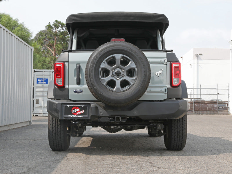 aFe Apollo GT Series 3in 409SS Cat-Back Ford Bronco 2021 L4 2.3L/V6 2.7L - Polished - 49-43135