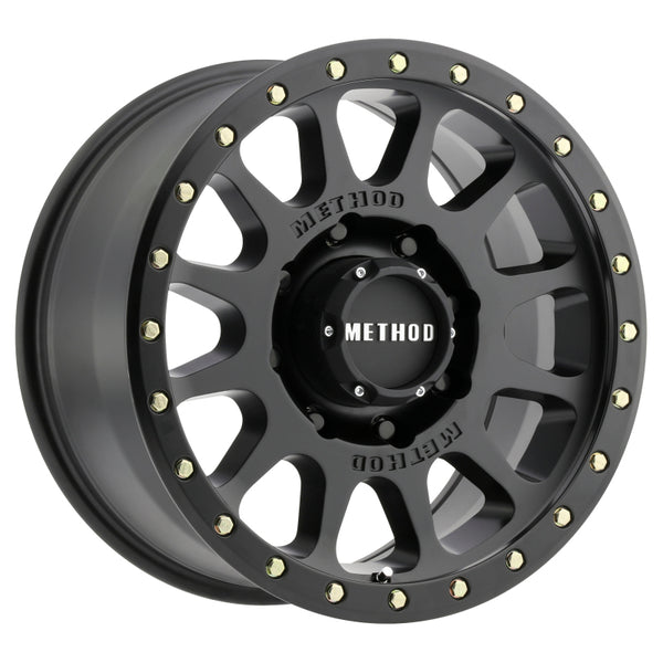 Method MR305 NV HD 18x9 +18mm Offset 8x170 130.81mm CB Matte Black Wheel - MR30589087518H by Method Wheels - front view