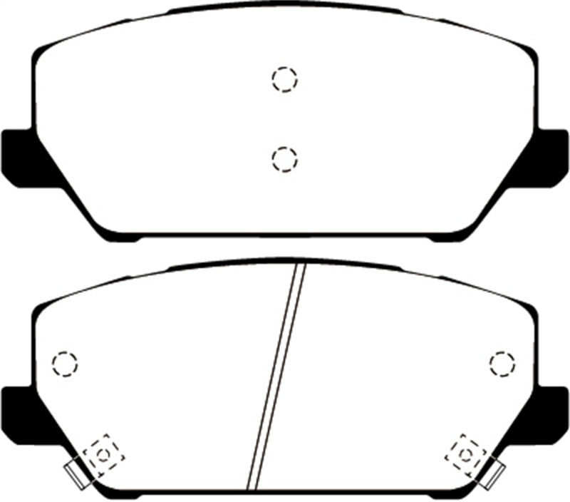 EBC 2019+ Hyundai Veloster Turbo N (2nd Gen) 2.0L Ultimax Front Brake Pads - UD2211