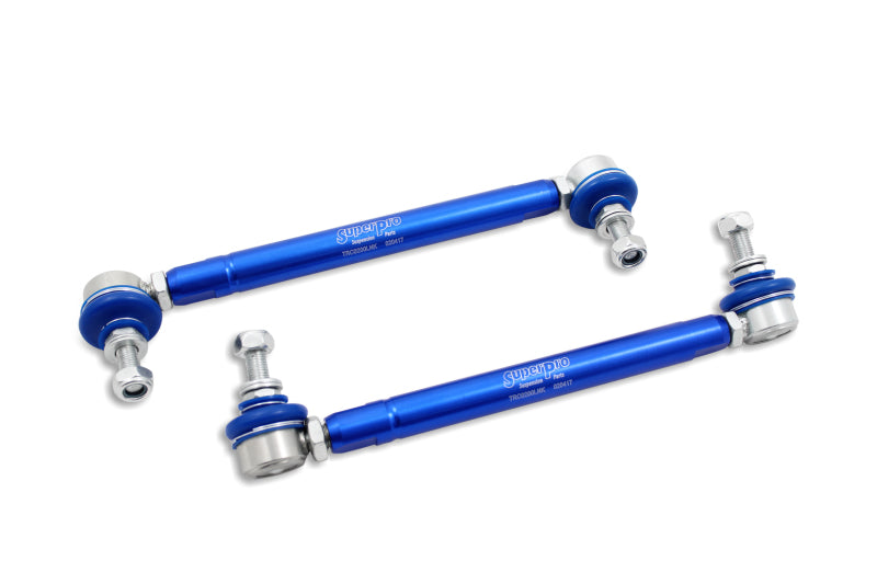 SuperPro BMW M3 E46 Front HD Adjustable End Link Set (10mm Studs 254mm to 305mm) - TRC10200