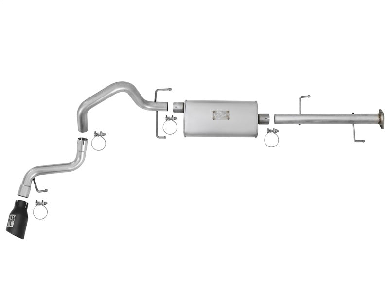 aFe Scorpion 2-1/2in Aluminized Steel Cat-Back Exhaust w/ Black Tips 07-17 Toyota FJ Cruiser V6 4.0L - 49-06039-B