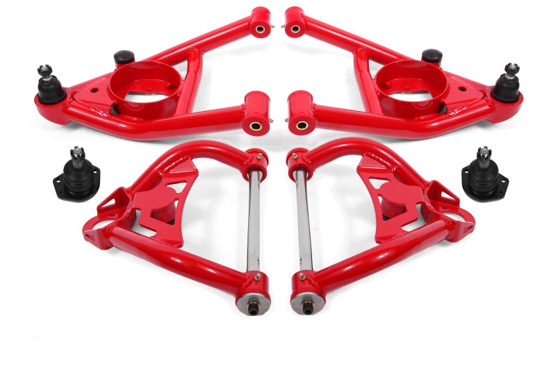 BMR 64-72 A-Body Upper And Lower A-Arm Kit - Red - AA033R