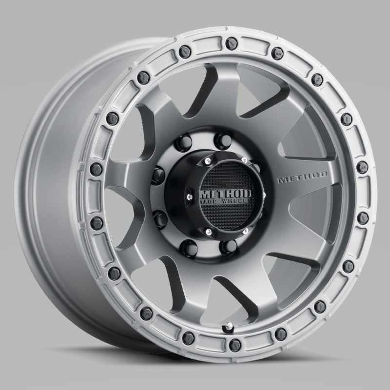 Method MR317 20x9 +18mm Offset 8x6.5 130.81mm CB Matte Titanium Wheel - MR31729080818