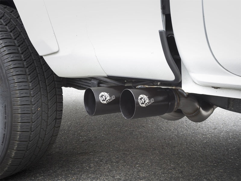 aFe Rebel Exhausts Cat-Back SS 16 Toyota Tacoma V6-3.5L w/ Black Tips - 49-46032-B