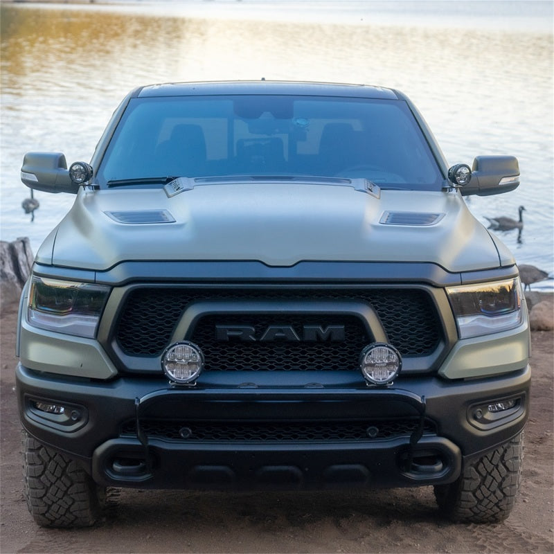 Rigid Industries 2019+ Dodge Ram 1500 A-Pillar LED Light Mounts - 46717 for 2019-2022 Ram 1500 - angle view