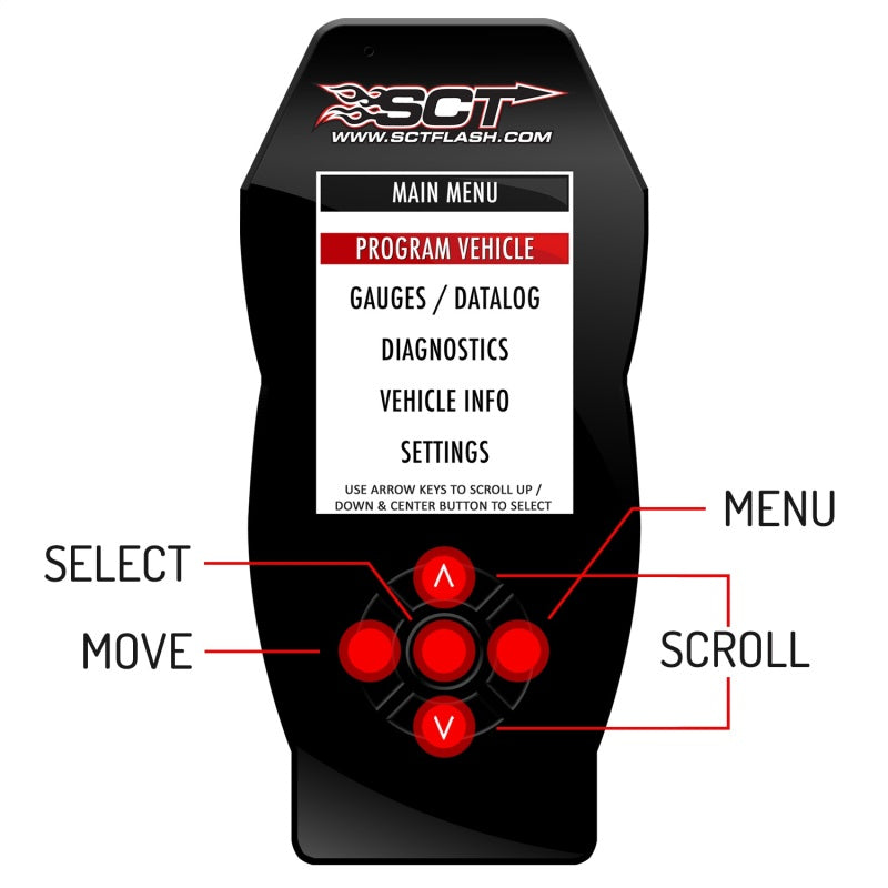 SCT Ford Cars &amp; Trucks (Gas &amp; Diesel) X4 Power Flash Programmer EO Certified - 7015PEO