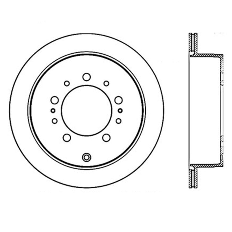 StopTech Slotted &amp; Drilled Sport Brake Rotor - 127.44157L