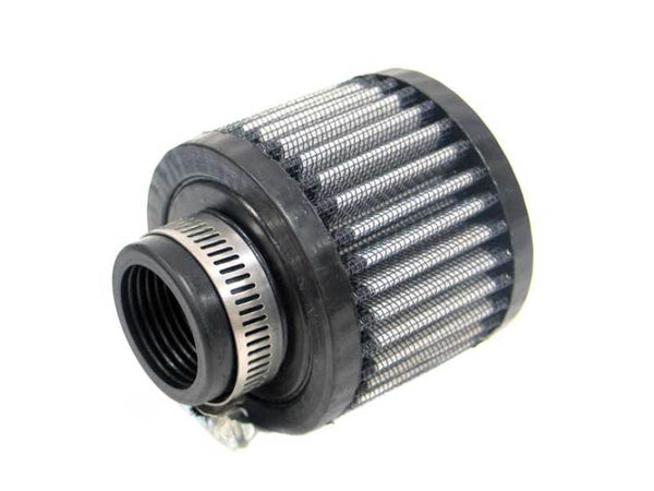 K&N 1.25in Flange ID x 3in OD x 2.5 inch H Rubber Base Crankcase Vent Filter - 62-1380 by K&N Engineering - front view