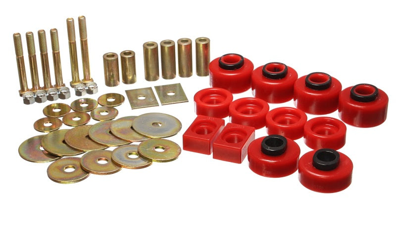 Energy Suspension 97-03 Ford F-100/F-150 2WD/F250 2WD & L-Duty Red Body (Ext Cab ONLY ) Mount Set - 4.4114R
