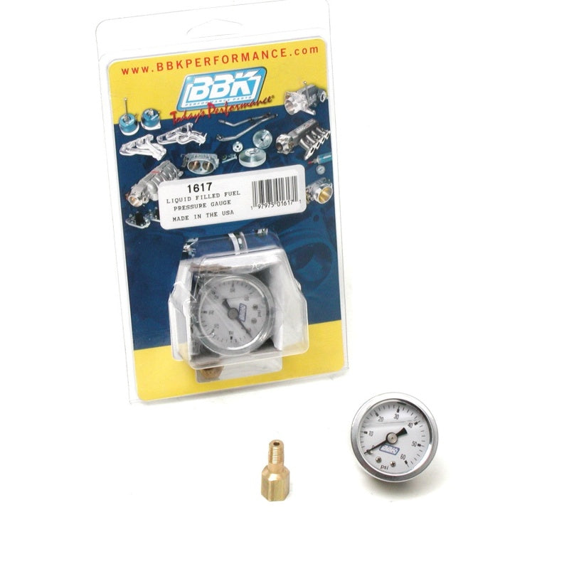 BBK Liquid Filled EFI Fuel Pressure Gauge 0-60 PSI - 1617