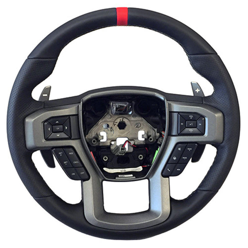 Ford Racing 15-18 F-150 Raptor Performance Steering Wheel Kit - Red Sightline - M-3600-F15RRD